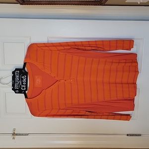 Greensource XL Rugby Shirt Pink Orange Stripe
